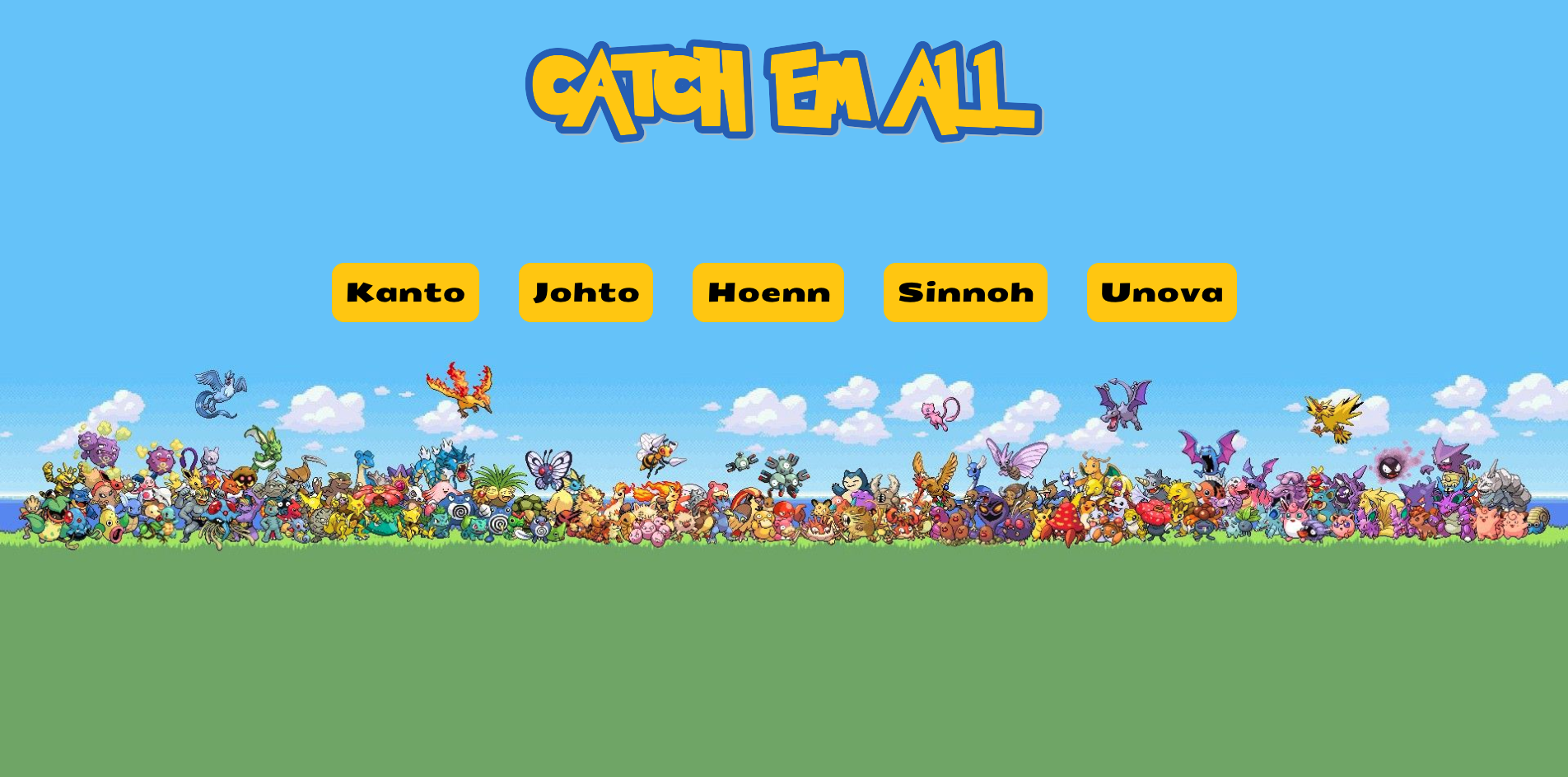 CatchEmAll home page